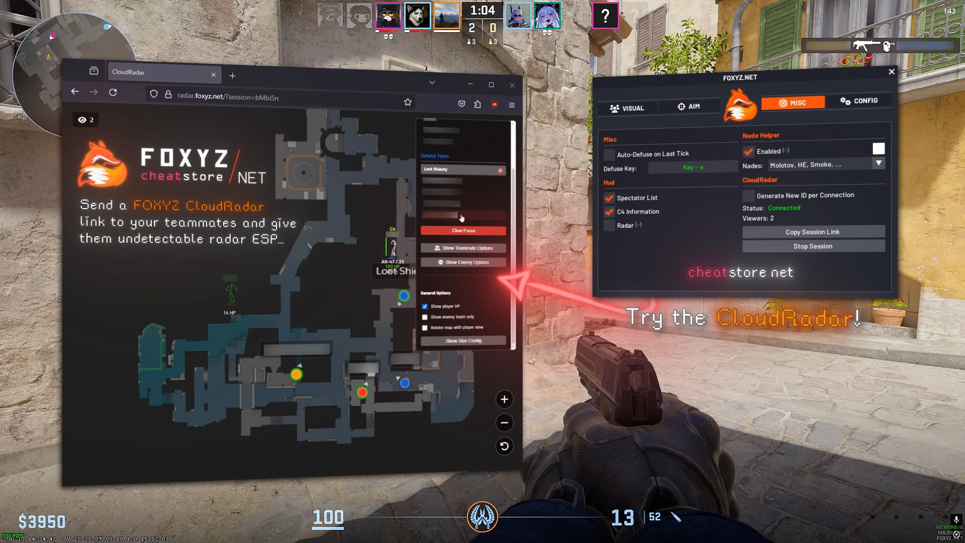 Foxyz vs Serotonin: Best CS2 Cheats 2026